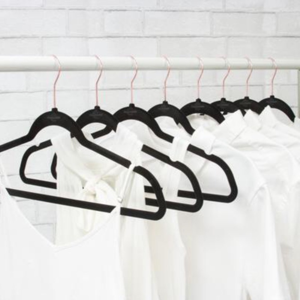 New Rose Gold & Navy Soft Velvet NonSlip Hangers